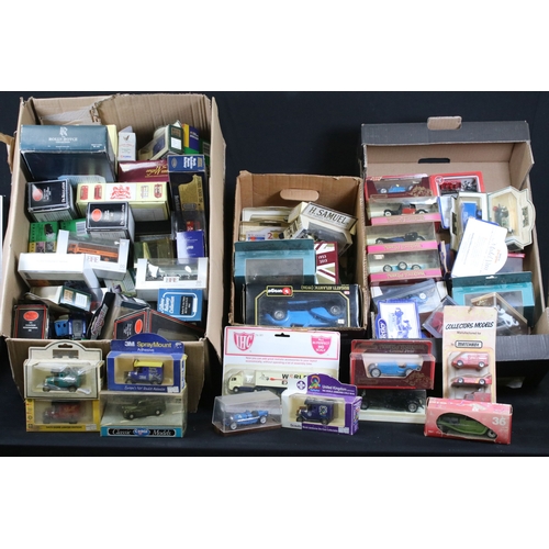 283 - Around 90 boxed diecast models to include Corgi, Burago, Lledo, Rio, City, EFE Exclusive First Editi... 