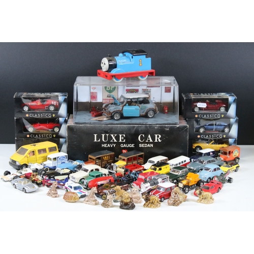 300 - Collection of diecast models to include 6 x boxed Collezione Classico, Corgi, Vanguards, Matchbox Mo... 