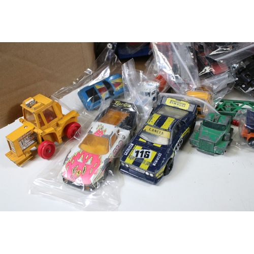 301 - Large collection of playworn diecast models to include Matchbox, Britains, Corgi, Mattel Hot Wheels,... 