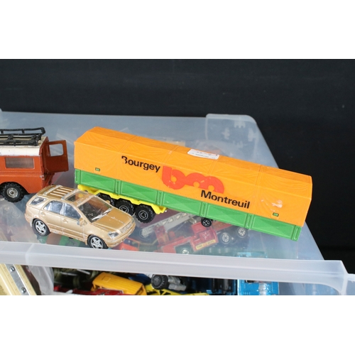306 - Large collection of playworn diecast models to include Corgi, Majorette, Matchbox, Dinky, etc
