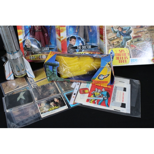 535 - Collection of mixed toys and trading cards to include quantity of Topps Star Wars trading cards, 2 x... 