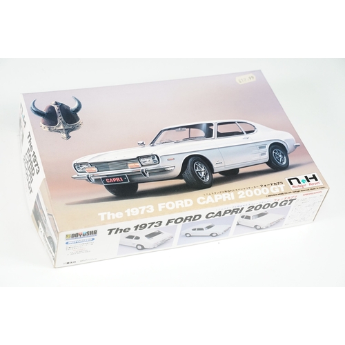 296 - Five boxed Ford related diecast models to include Corgi Juniors 56 Capri Fire Chief, Corgi 331 Ford ... 