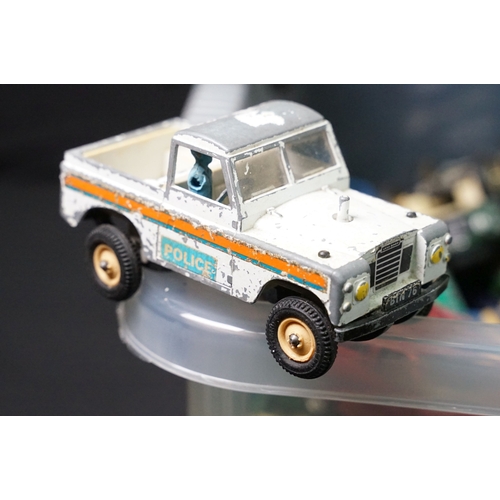 379 - Large collection of play worn diecast models from the mid 20th C to include Corgi, Britains, Dinky e... 