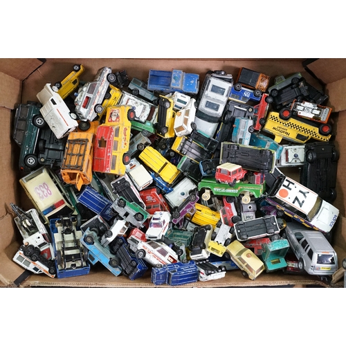 379 - Large collection of play worn diecast models from the mid 20th C to include Corgi, Britains, Dinky e... 