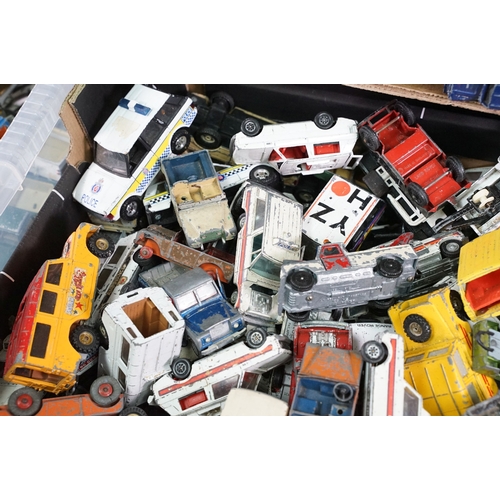379 - Large collection of play worn diecast models from the mid 20th C to include Corgi, Britains, Dinky e... 