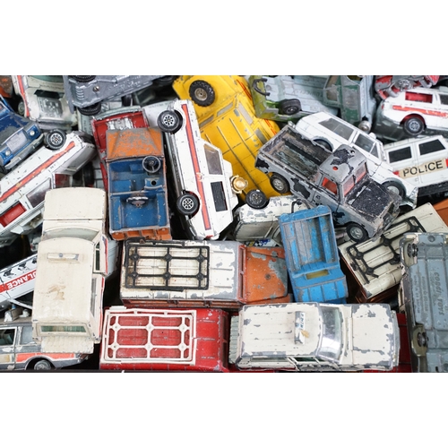 379 - Large collection of play worn diecast models from the mid 20th C to include Corgi, Britains, Dinky e... 