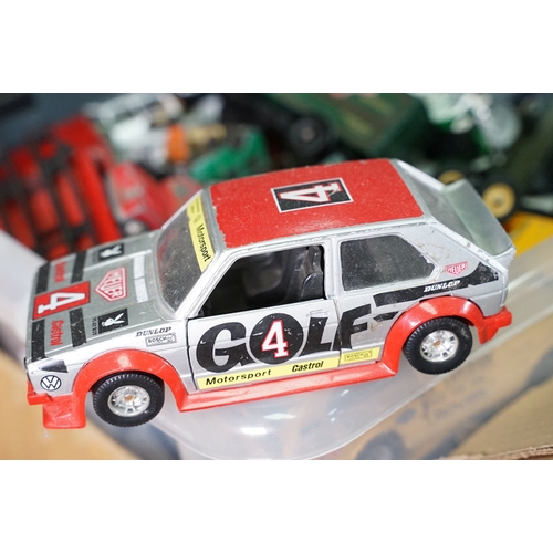 381 - Large quantity of play worn diecast & plastic models circa 1970s onwards to include Matchbox, Corgi,... 