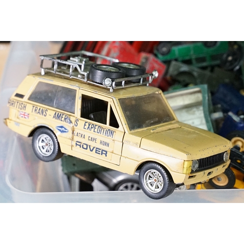 381 - Large quantity of play worn diecast & plastic models circa 1970s onwards to include Matchbox, Corgi,... 