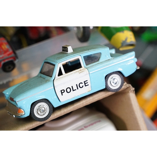 381 - Large quantity of play worn diecast & plastic models circa 1970s onwards to include Matchbox, Corgi,... 