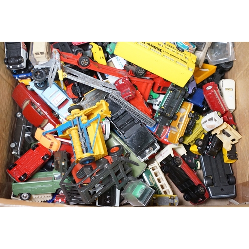 381 - Large quantity of play worn diecast & plastic models circa 1970s onwards to include Matchbox, Corgi,... 