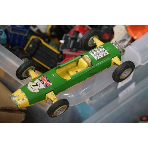 381 - Large quantity of play worn diecast & plastic models circa 1970s onwards to include Matchbox, Corgi,... 