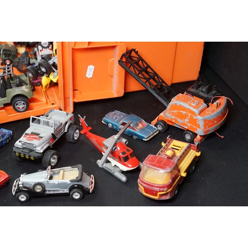 382 - Large collection of playworn diecast models Matchbox, Dinky, Corgi, Majorette, Matchbox Superfast, e... 