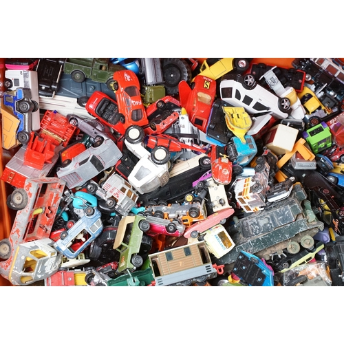 382 - Large collection of playworn diecast models Matchbox, Dinky, Corgi, Majorette, Matchbox Superfast, e... 