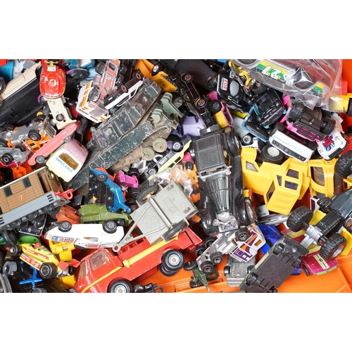 382 - Large collection of playworn diecast models Matchbox, Dinky, Corgi, Majorette, Matchbox Superfast, e... 