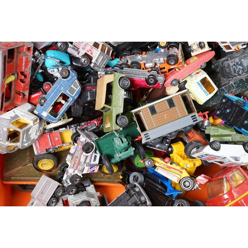 382 - Large collection of playworn diecast models Matchbox, Dinky, Corgi, Majorette, Matchbox Superfast, e... 
