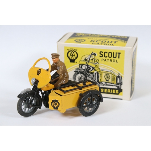 456 - Boxed Morestone Series Scout Patrol diecast model with rider, vgq