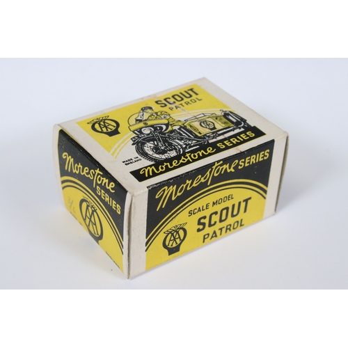 456 - Boxed Morestone Series Scout Patrol diecast model with rider, vgq