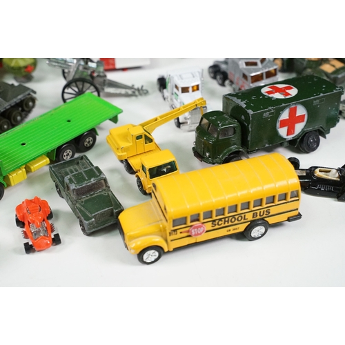 285 - Collection of mixed playworn diecast models to include Corgi Batman Batmobile, Dinky Eagle Transport... 