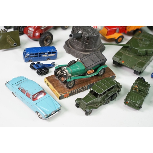 291 - Around 30 Mid 20th C onwards playworn diecast models to include Dinky, Corgi, Budgie Toys, Astra, Ma... 