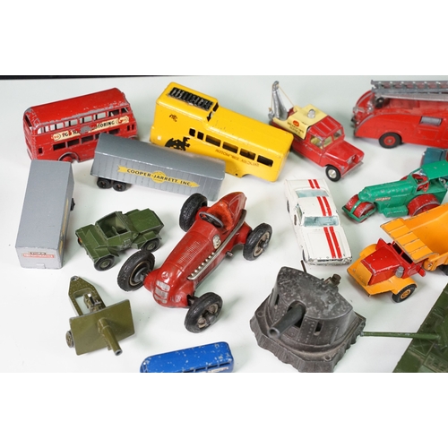 291 - Around 30 Mid 20th C onwards playworn diecast models to include Dinky, Corgi, Budgie Toys, Astra, Ma... 