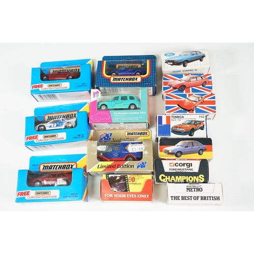 294 - 51 Boxed diecast models to include 4 x Matchbox Convoy Series, Matchbox MB Series, Corgi Ford Escort... 