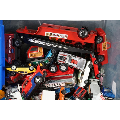 295 - Large collection of playworn diecast models to include Matchbox Superfast, Majorette, Matchbox Super... 