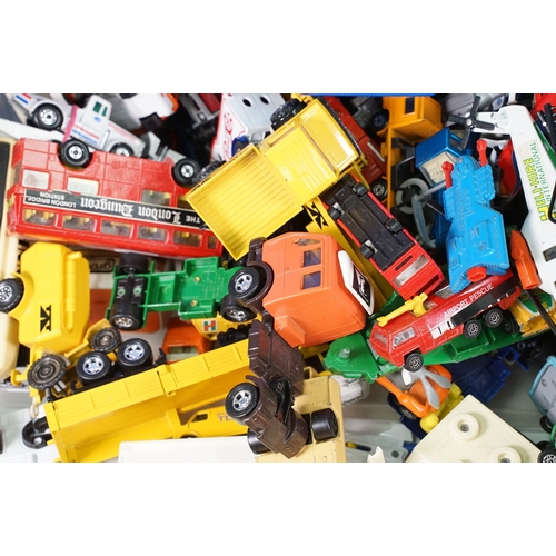 295 - Large collection of playworn diecast models to include Matchbox Superfast, Majorette, Matchbox Super... 