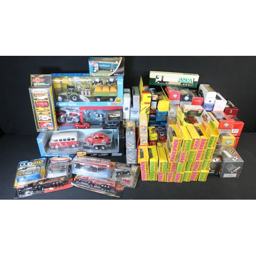 358 - Around 110 boxed diecast & plastic models to include Cararama, Corgi, Burago, Majorette, Lledo etc, ... 