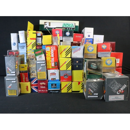 358 - Around 110 boxed diecast & plastic models to include Cararama, Corgi, Burago, Majorette, Lledo etc, ... 