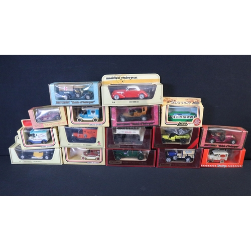 366 - 16 Boxed diecast models to include Lledo Days Gone, Matchbox Models Of Yesteryear, etc, together wit... 