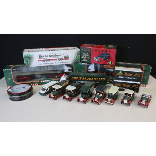 369 - Small quantity of Eddie Stobart related diecast models to include 4 x boxed examples including Corgi... 