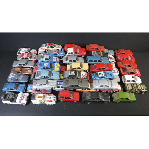 371 - Around 55 large scale diecast models to include Polistil, Mattel Hot Wheels, Corgi, and Burago, main... 