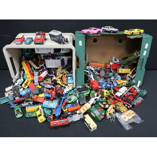 408 - Collection of play worn diecast models from the mid 20th C onwards to include many Matchbox examples... 