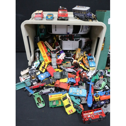408 - Collection of play worn diecast models from the mid 20th C onwards to include many Matchbox examples... 