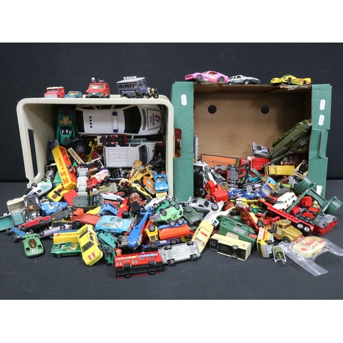 408 - Collection of play worn diecast models from the mid 20th C onwards to include many Matchbox examples... 