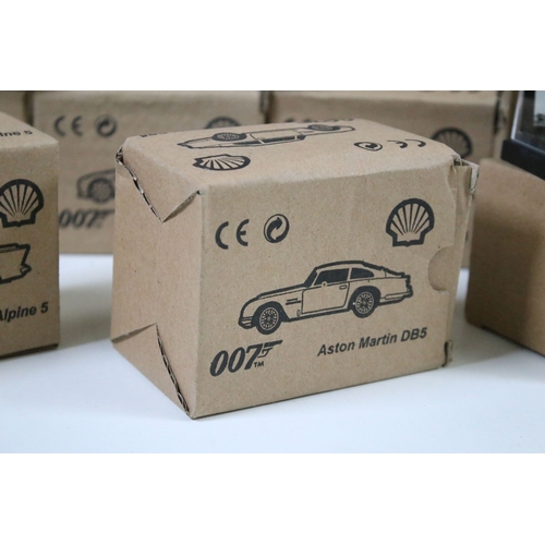 307A - 30 Boxed Shell James Bond 007 diecast models to include BMW Z3 Roadster, Aston Martin DB5, Sunbeam A... 