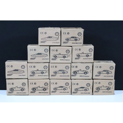 307A - 30 Boxed Shell James Bond 007 diecast models to include BMW Z3 Roadster, Aston Martin DB5, Sunbeam A... 