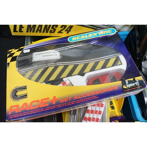 590 - Collection of boxed Scalextric items to include Scalextric Sport Le Mans 24hr, Scalextric Sport John... 