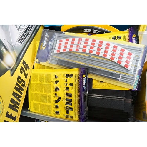 590 - Collection of boxed Scalextric items to include Scalextric Sport Le Mans 24hr, Scalextric Sport John... 