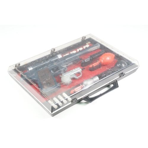 733 - Boxed / cased Topper Toys Multi Pistol 09 toy spy set, complete with mini pistol and accessories, in... 