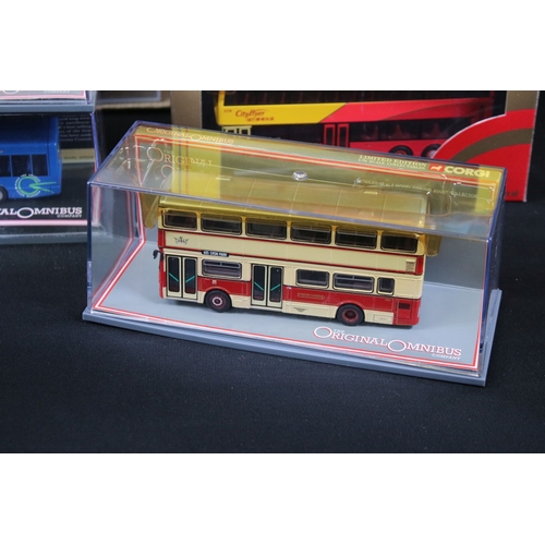 315 - 39 Boxed / cased Corgi Original Omnibus diecast model buses to include Oriental Omnibus, Limited Edi... 