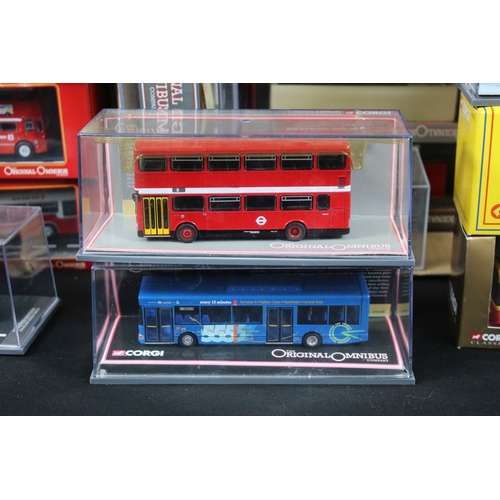 315 - 39 Boxed / cased Corgi Original Omnibus diecast model buses to include Oriental Omnibus, Limited Edi... 