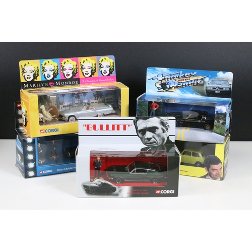 320 - Five boxed Corgi TV / Film related diecast models to include CC06001 The Blues Brothers Blues Mobile... 