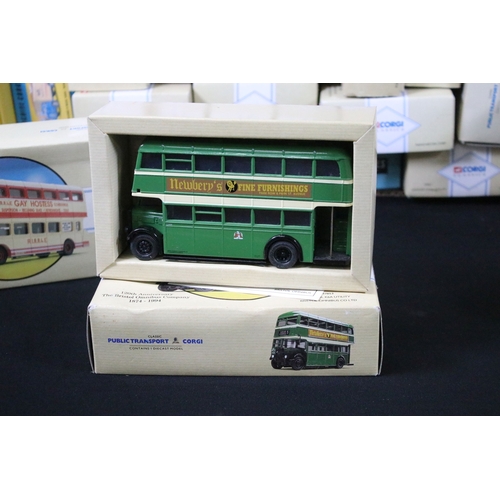 321 - 36 Boxed Corgi diecast models to include Public Transport, Commercials, Chipperfield Circus, Golden ... 