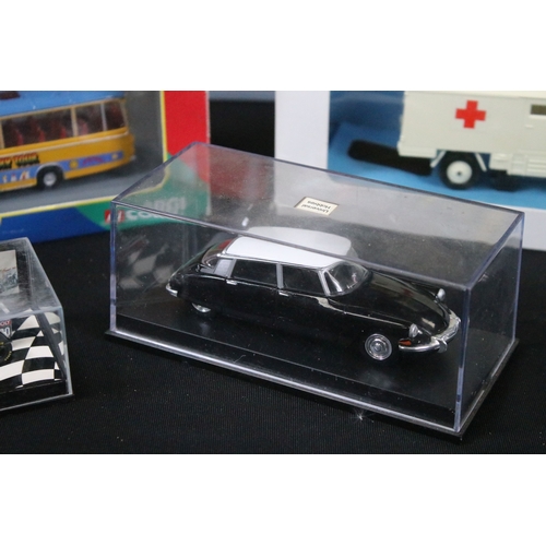 329 - Around 40 boxed / cased / carded diecast models to include Verem, Corgi, Siku, Vitesse, Elicor, Atla... 