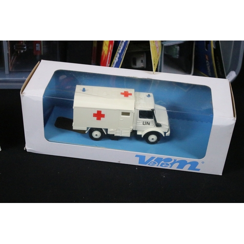 329 - Around 40 boxed / cased / carded diecast models to include Verem, Corgi, Siku, Vitesse, Elicor, Atla... 