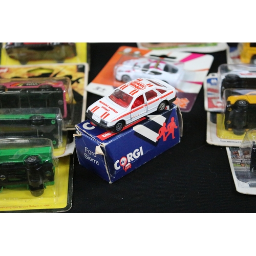 332 - 59 Carded / boxed Corgi & Corgi Junior diecast models to include 223 Safari, 113 Wild West, 105 Ford... 