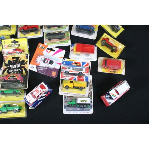 332 - 59 Carded / boxed Corgi & Corgi Junior diecast models to include 223 Safari, 113 Wild West, 105 Ford... 