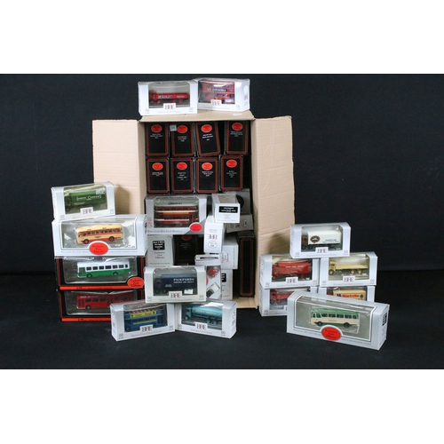 338 - 38 Boxed EFE Exclusive First Editions diecast model buses and commercials diecast models, together w... 