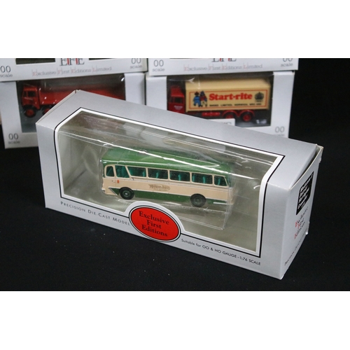 338 - 38 Boxed EFE Exclusive First Editions diecast model buses and commercials diecast models, together w... 